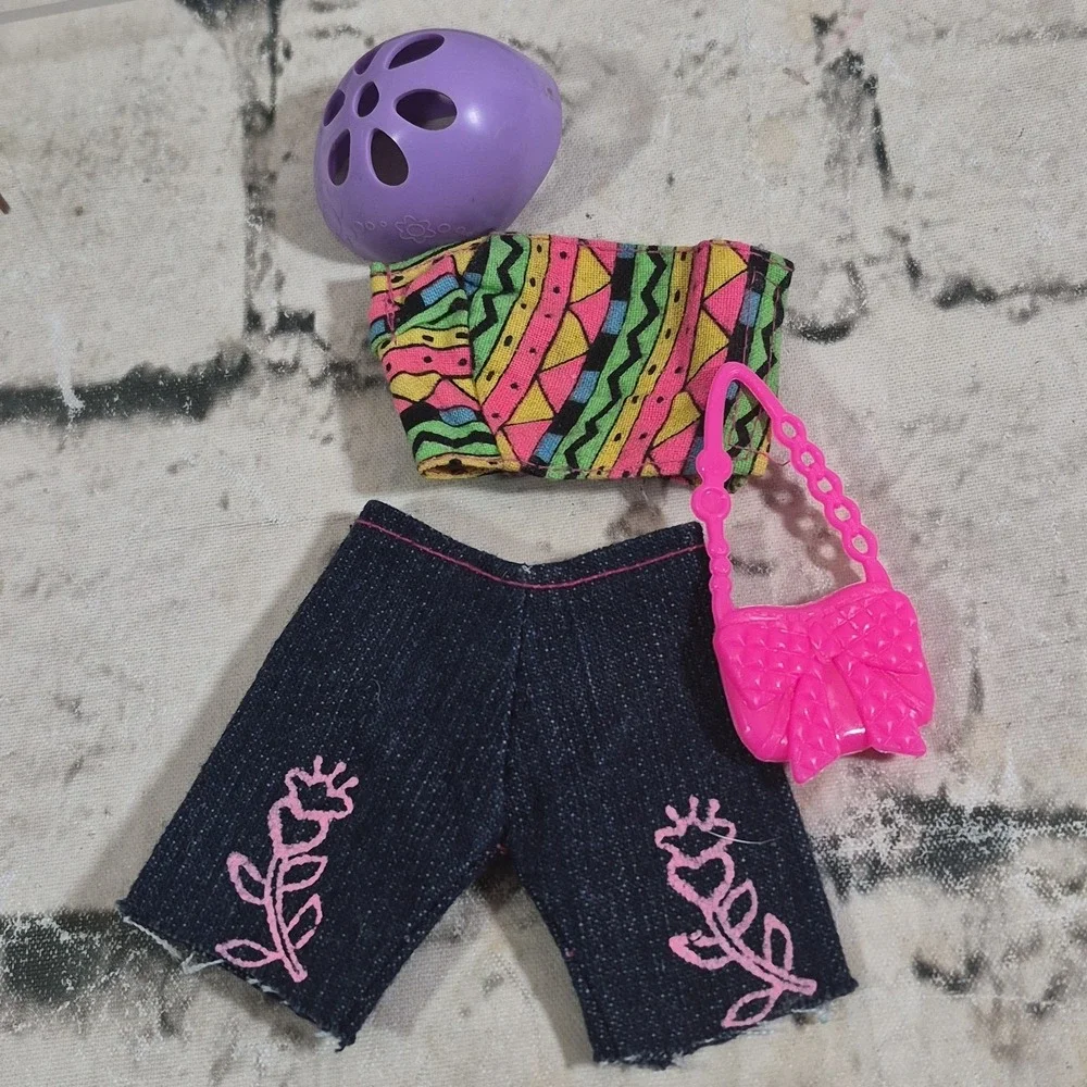 Barbie Doll Clothes Lot Summer Vacation Shorts Tops Luggage Cats Bags Sunglasses